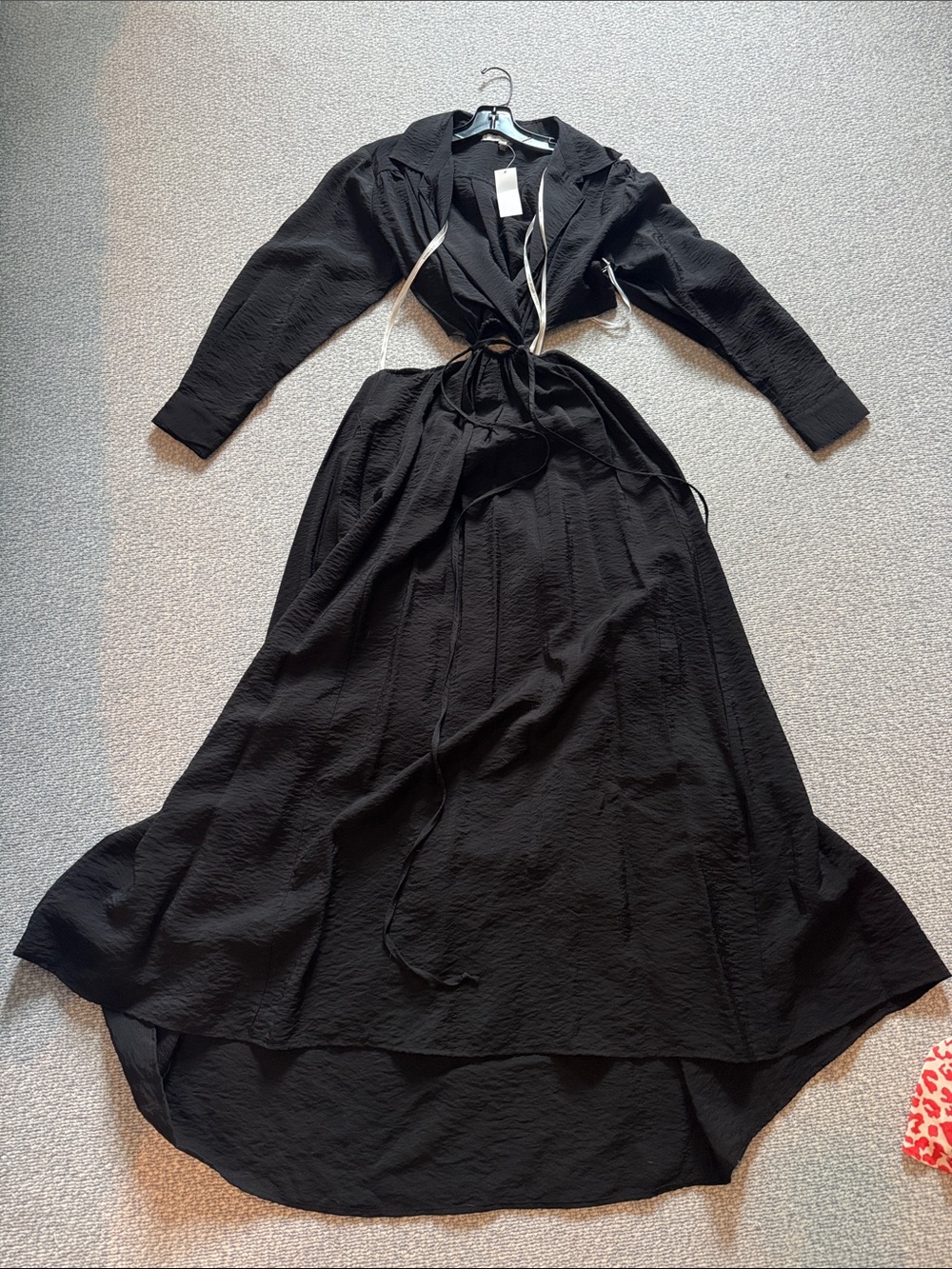 Young Fabulous & Broke Black Maxi Dress with Tie Detail, Cut Outs and Open Back - Picture 1 of 7